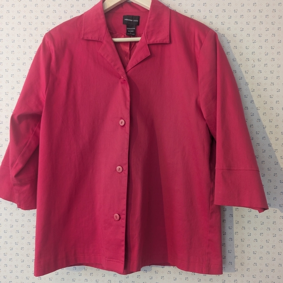 🩷 Morgan Cole L Button-Down Crop Jacket Trending Fall Cover Up Layer Office - Picture 12 of 13